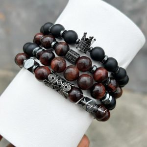 Crimson Crown Hand Beads