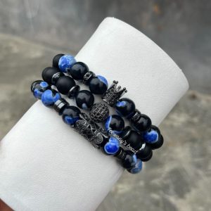 Blue Reign Hand Beads