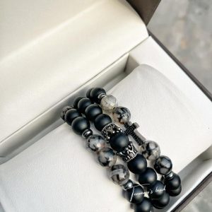 Silent Moon hand beads